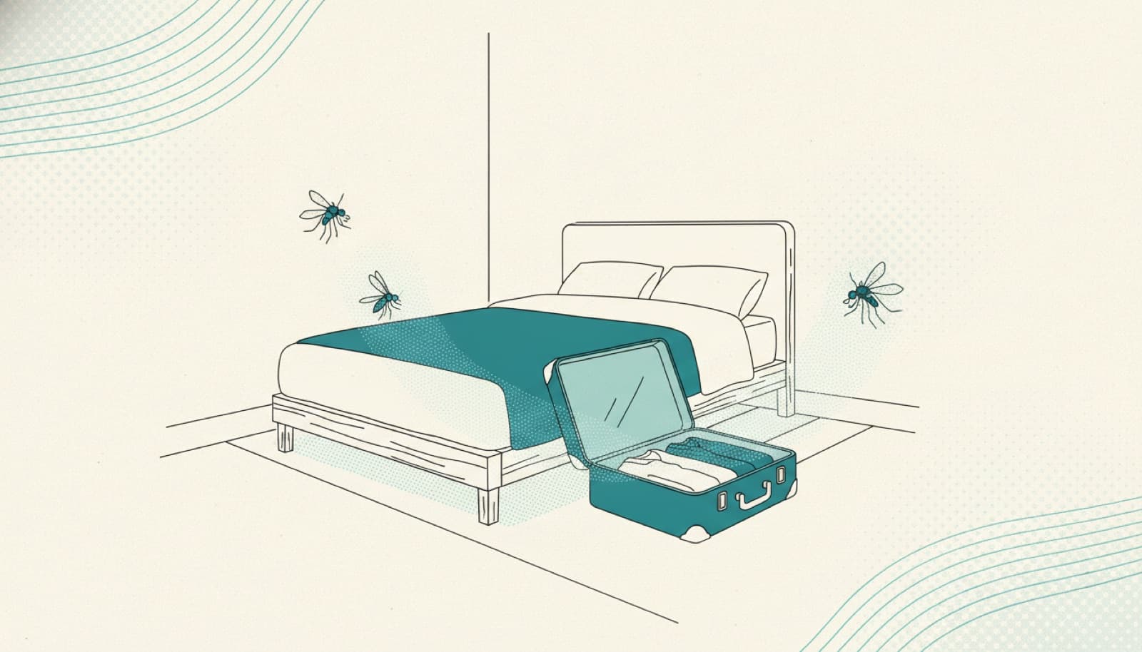 Back from a trip: twenty minutes in the bedroom