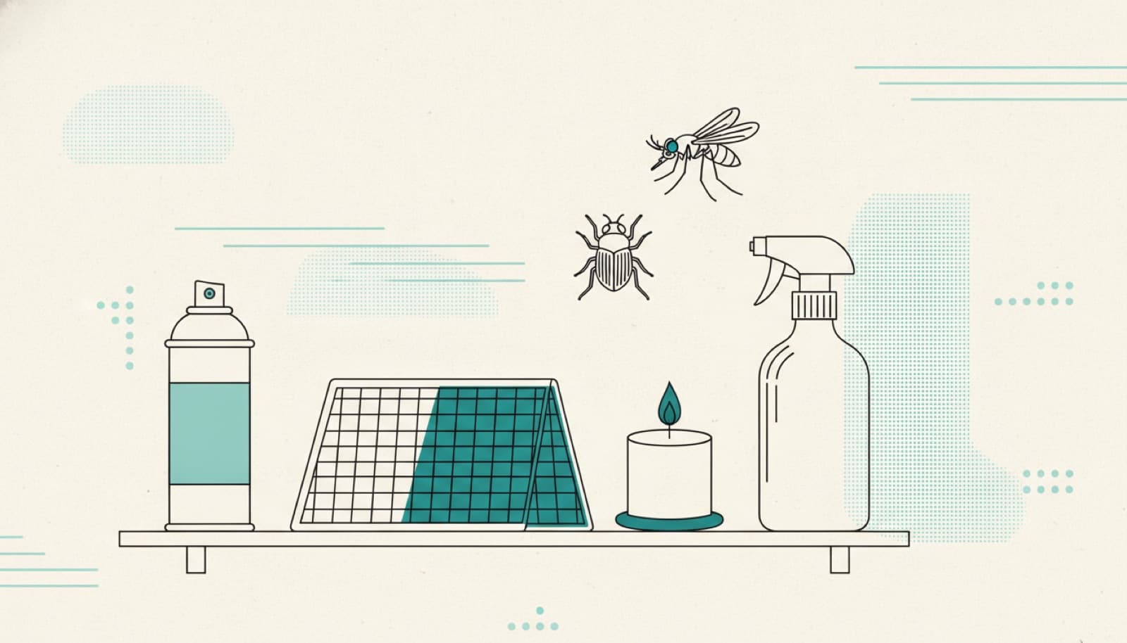 Sprays, nets and candles: how a treated surface compares
