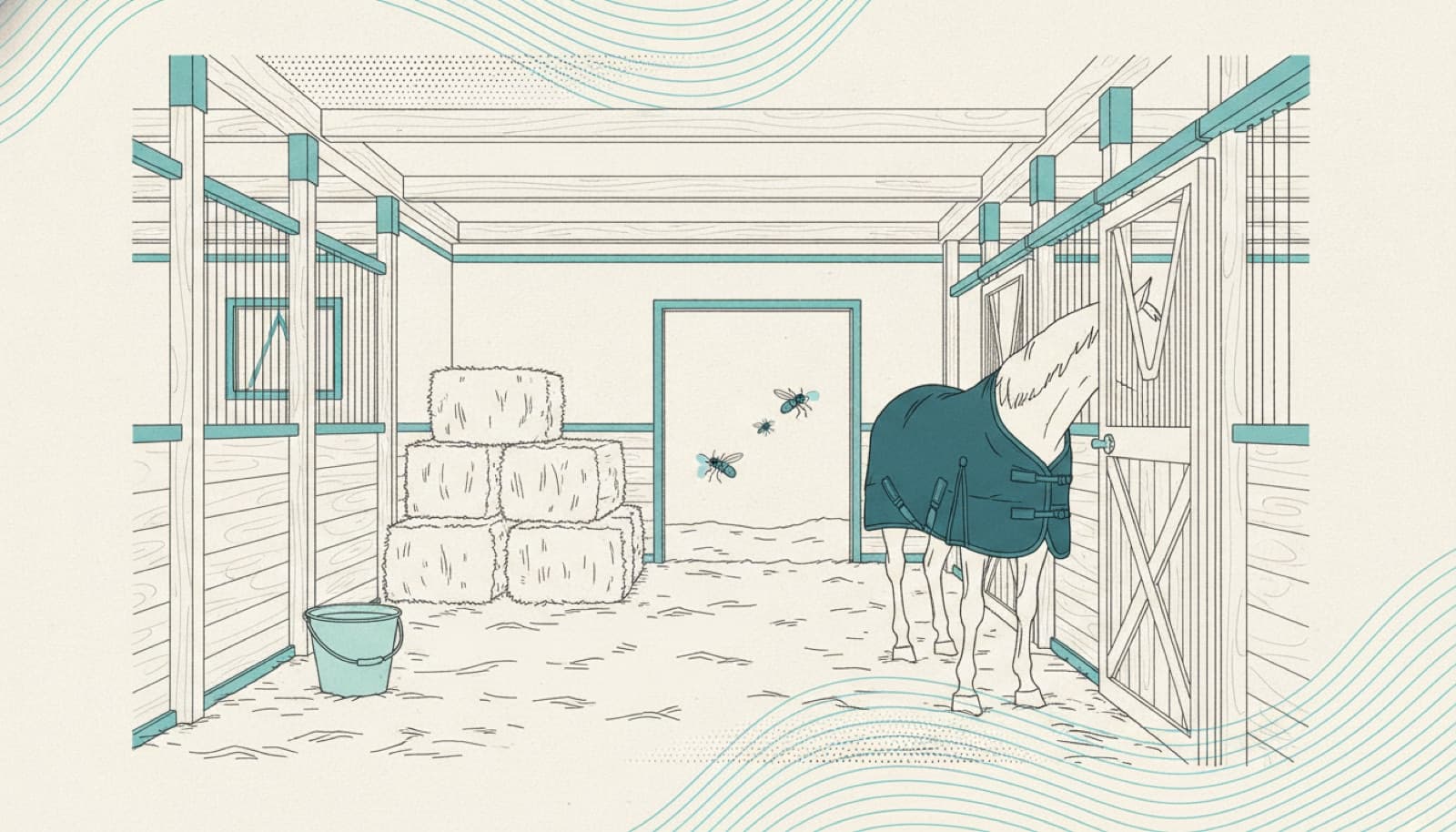 Stables and insects: treating the yard, not the horse
